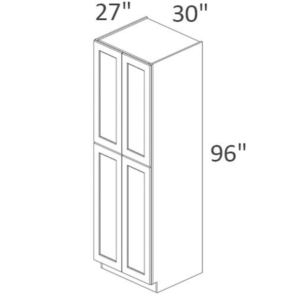 WP309627 Maple Forest Tall Pantry Cabinet - USA CABINETS