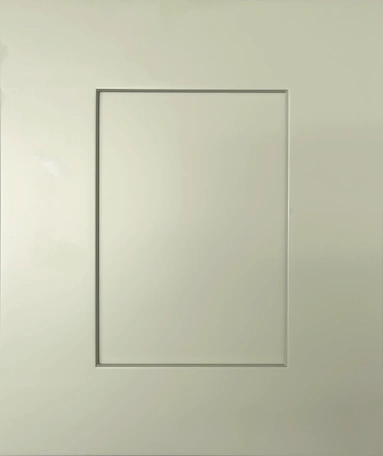 Closeup picture of the Maple Green cabinet door.
