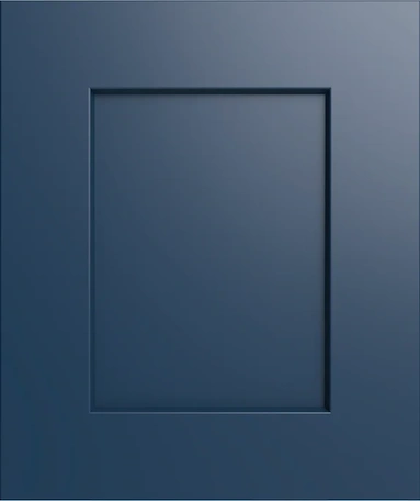 Closeup picture of the Maple Navy cabinet door.