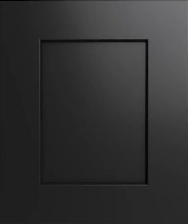Closeup picture of the Maple Black cabinet door.