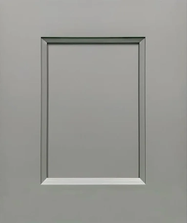 Closeup picture of the Maple Grey cabinet door.