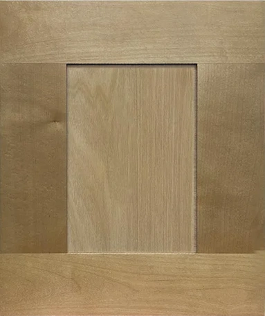 Closeup picture of the Maple Honey cabinet door.