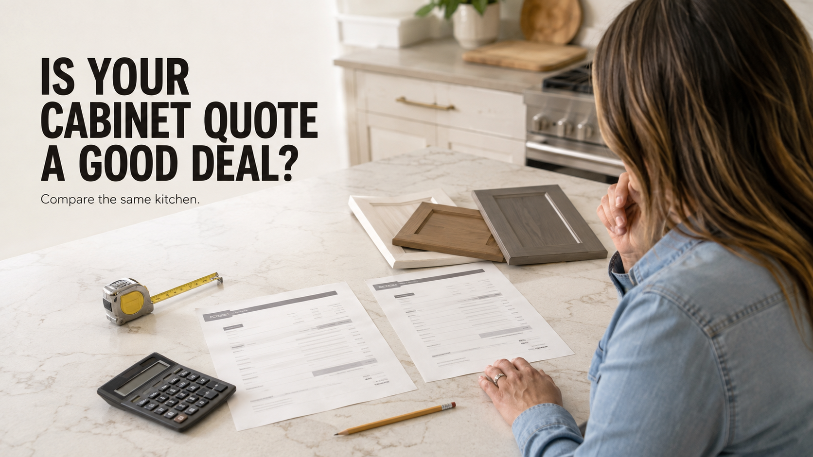 I already have a kitchen cabinet quote. How do I know if it is a good deal?