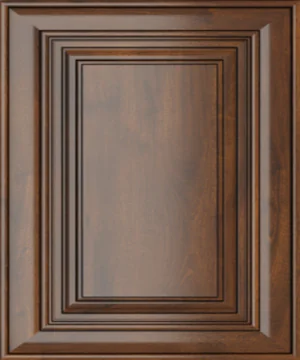 Closeup picture of the Casselberry Saddle cabinet door.