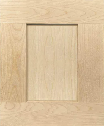 Closeup picture of the Maple Unfinished cabinet door.