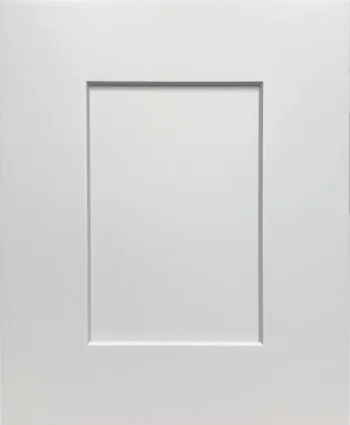Closeup picture of the Maple White cabinet door.