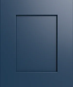 Closeup picture of the Maple Navy cabinet door.