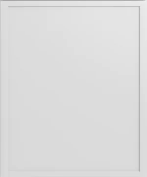 Closeup picture of the Edgeline White cabinet door.