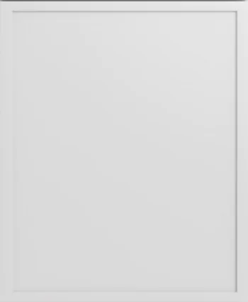 Closeup picture of the Edgeline White cabinet door.