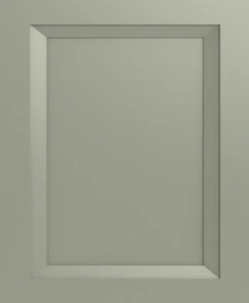 Closeup picture of the Oxford Sage cabinet door.