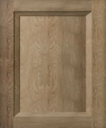 Closeup picture of the Oxford Toffee cabinet door.