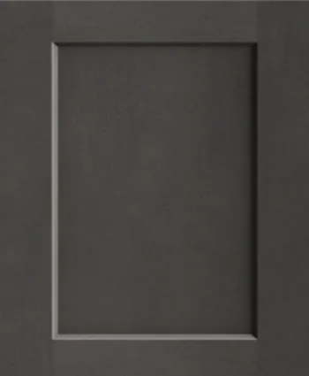 Closeup picture of the Shaker Cinder cabinet door.