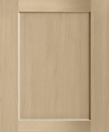 Closeup picture of the Shaker Honey cabinet door.
